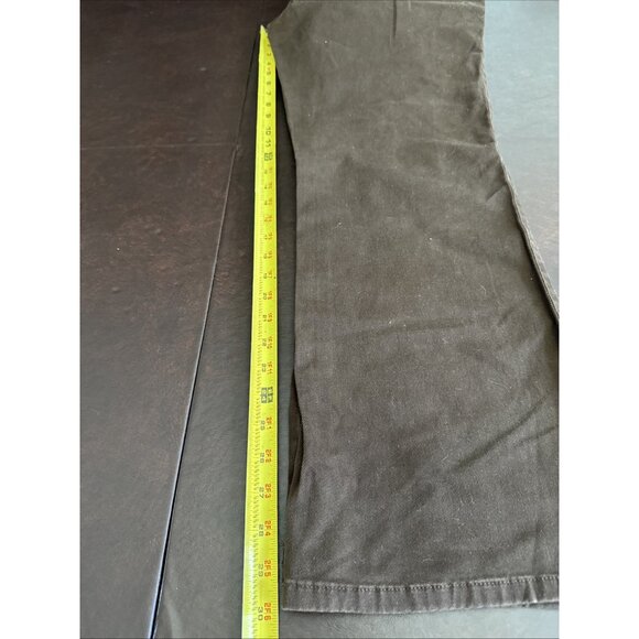Jones New York Signature Womens Brown Stretch Flared Pants Size 12 - Picture 7 of 7